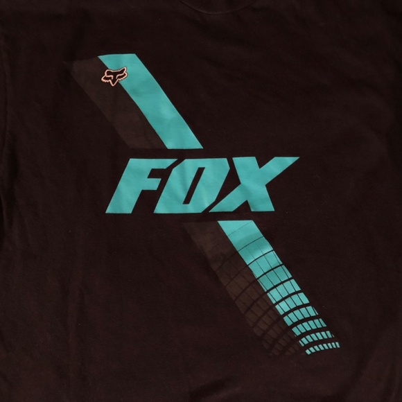 Fox Racing men's  t-shirt with a teal graphic - Picture 2 of 6